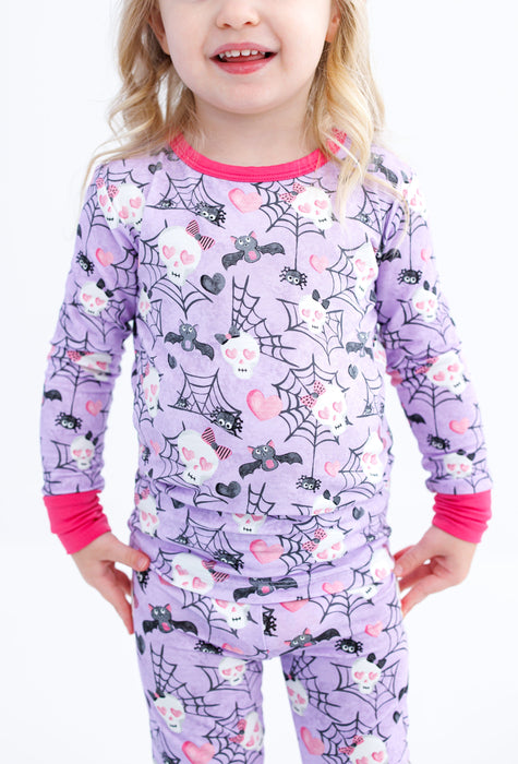 Birdie Bean carrie 2-piece glow-in-the-dark pajamas: LONG