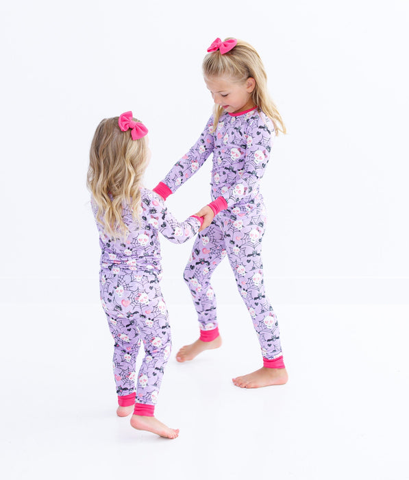 Birdie Bean carrie 2-piece glow-in-the-dark pajamas: LONG