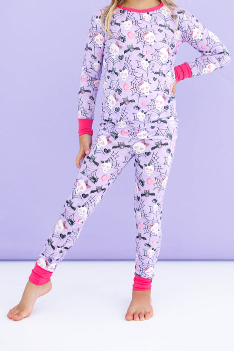 Birdie Bean carrie 2-piece glow-in-the-dark pajamas: LONG