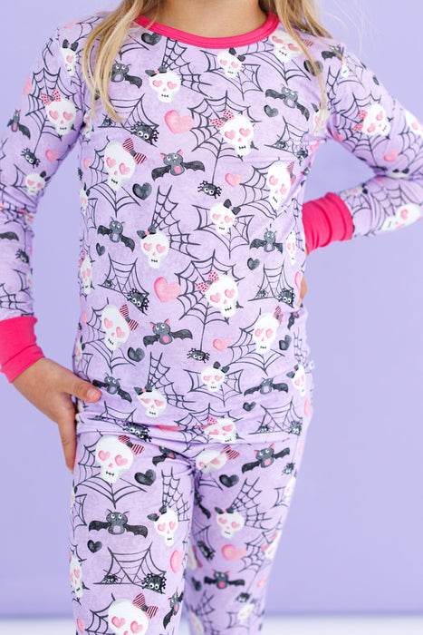 Birdie Bean carrie 2-piece glow-in-the-dark pajamas: LONG