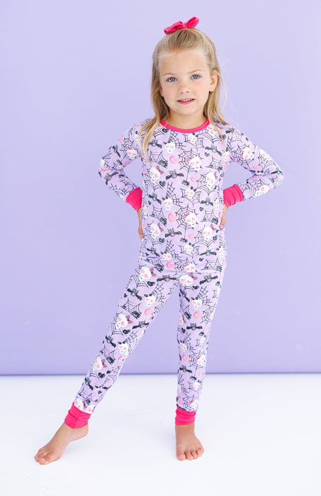 Birdie Bean carrie 2-piece glow-in-the-dark pajamas: LONG