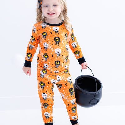 Birdie Bean michael 2-piece glow-in-the-dark pajamas: LONG