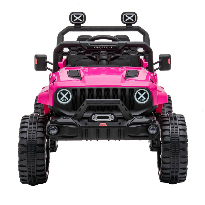 Dakott 12V Ride On Truck Electric Off Road Car w/Remote Control for Kids, Pink