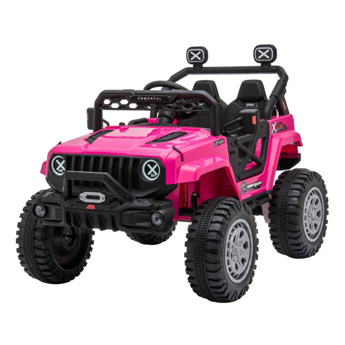 Dakott 12V Ride On Truck Electric Off Road Car w/Remote Control for Kids, Pink