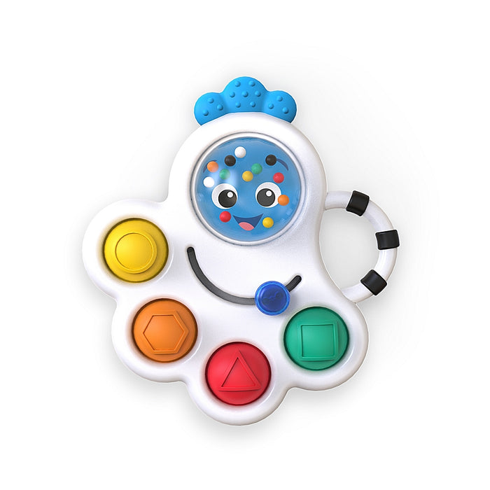 Baby Einstein Octopus 3-in-1 Bubble Pop Dimple Fidget Toy and BPA Free Teether