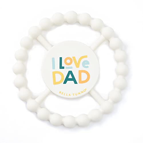 Bella Tunno Happy Teether – Soft & Easy Grip Baby Teether Toy, I Love Dad