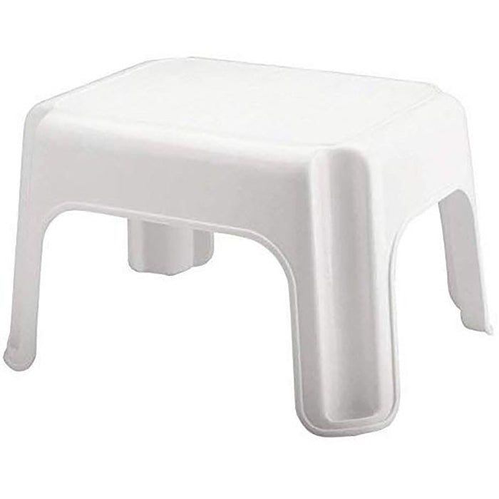 Rubbermaid Durable Plastic Step Stool, Holds 300 lbs, White-2 Pack (Refurbished)