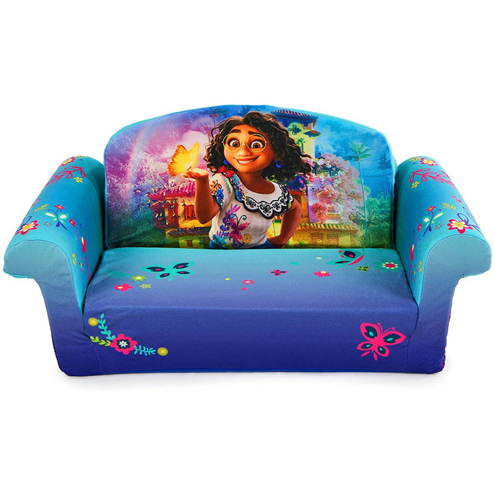 Marshmallow Furniture Kids 2-in-1 Flip Open Foam Compressed Sofa Bed, Encanto