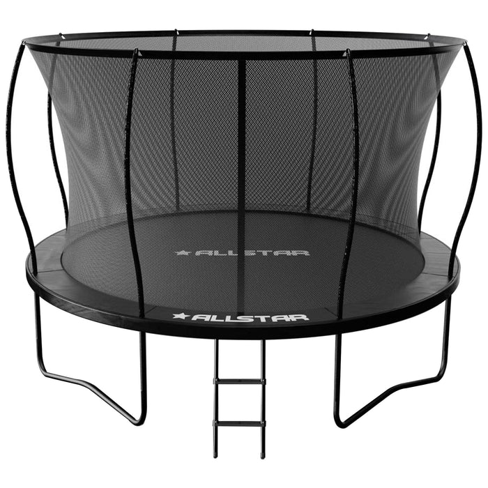 ALLSTAR 12' Trampoline for Kids Outdoor Backyard Play Equipment w/ Net & Ladder