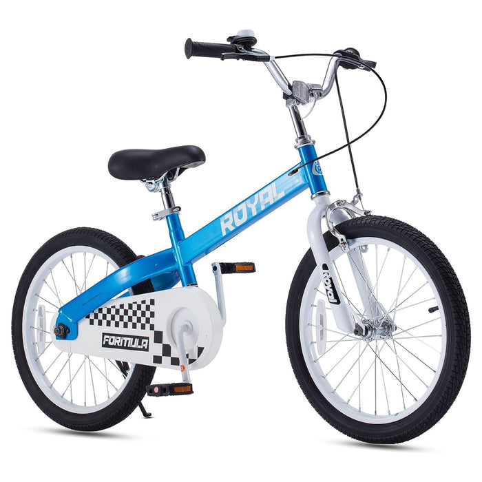 RoyalBaby Formula 20 Inch Kids Bike with Kickstand and Dual Hand Brakes, Blue