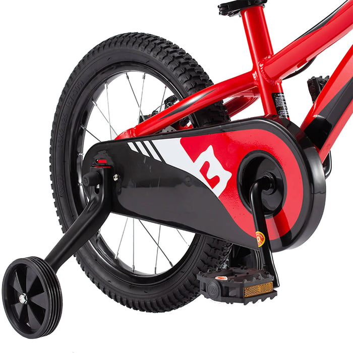 RoyalBaby Chipmunk Explorer 16" Kids Bike w/Training Wheels & Kickstand, Red