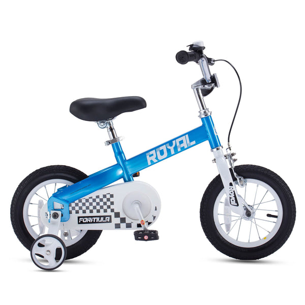 RoyalBaby Formula 12 Inch Kids Bike with Training Wheels & Coaster Brake, Blue