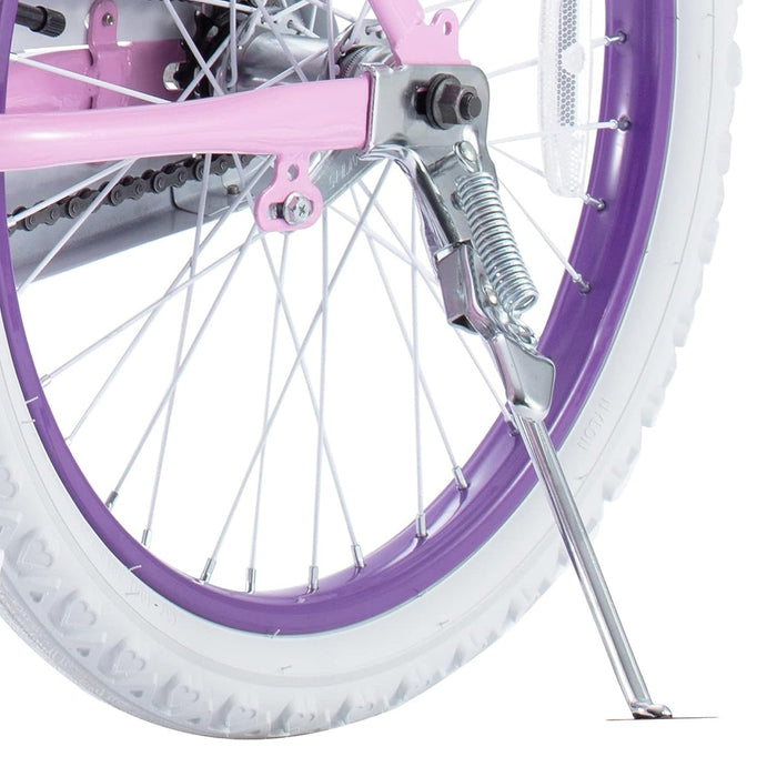 RoyalBaby Bunny 18" Kids Bike with Kickstand, Dual Brakes, Basket & Bell, Pink