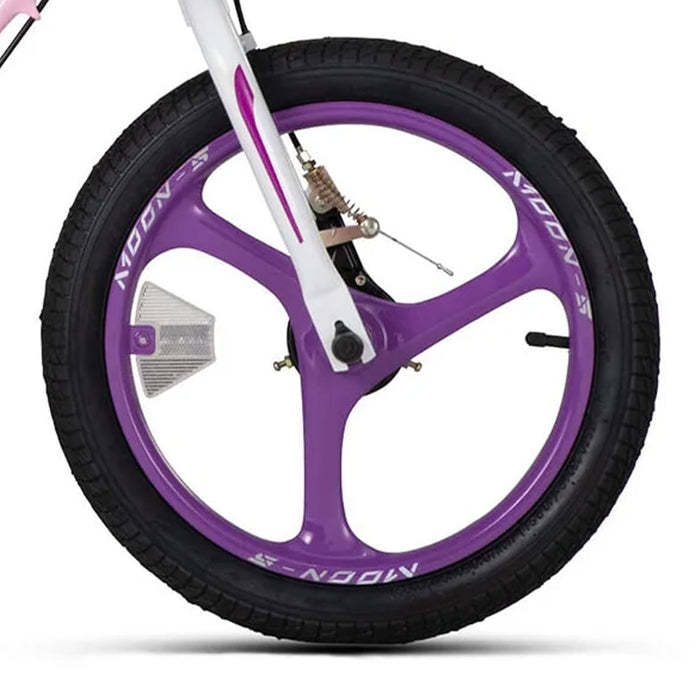 RoyalBaby Moon-5 16" Magnesium Kids Bicycle w/Training Wheels & Kickstand, Pink