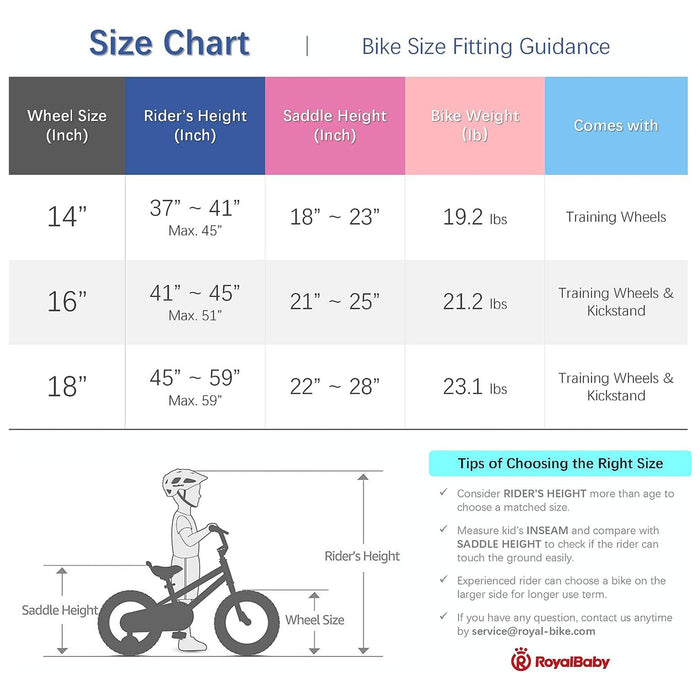 RoyalBaby Moon-5 16" Magnesium Kids Bicycle w/Training Wheels & Kickstand, Pink