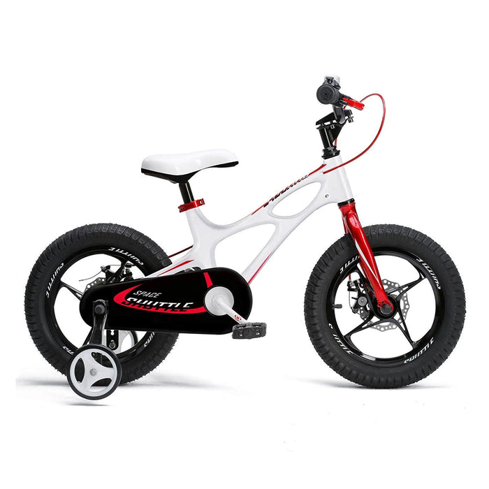 RoyalBaby Space Shuttle 16" Magnesium Alloy Kids Bicycle w/2 Disc Brakes, White