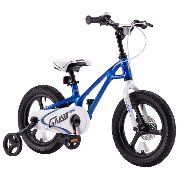 RoyalBaby RoyalMg Galaxy Fleet 16 Inch Kids Bicycle with Training Wheels, Blue