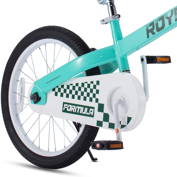 RoyalBaby Formula 18 Inch Kids Bike with Kickstand and Coaster Brake, Green