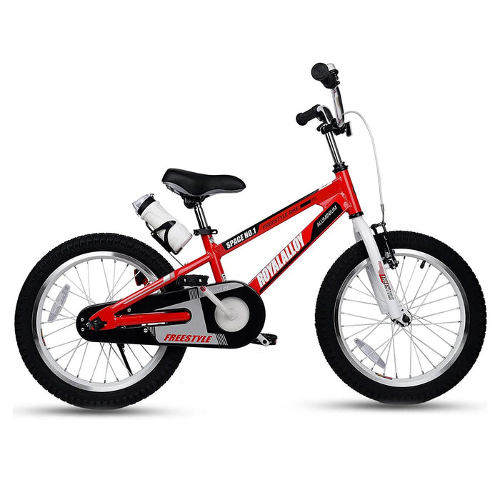 RoyalBaby Space No. 1 Freestyle 18" Kids Bike w/Kickstand & Water Bottle, Red