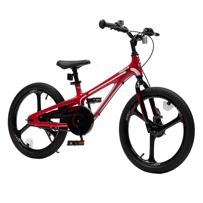 RoyalBaby Moon-5 18" Magnesium Kids Bicycle w/Dual Hand Brakes & Kickstand, Red