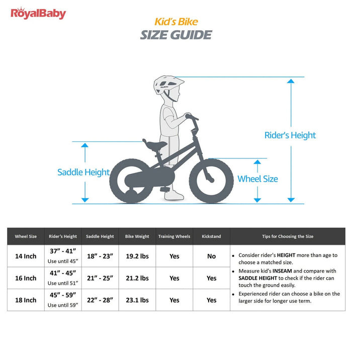 RoyalBaby Moon-5 18" Magnesium Kids Bicycle w/Dual Hand Brakes & Kickstand, Red