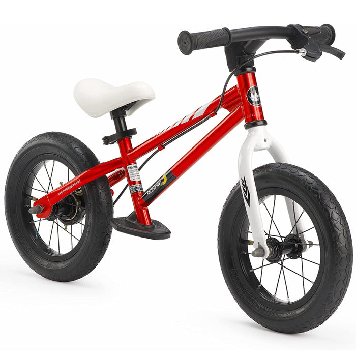 RoyalBaby Freestyle 12" Balance Bike with Handbrakes for Kids Ages 2 to 5, Red