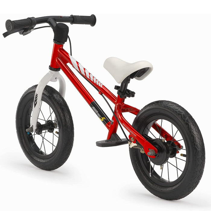 RoyalBaby Freestyle 12" Balance Bike with Handbrakes for Kids Ages 2 to 5, Red