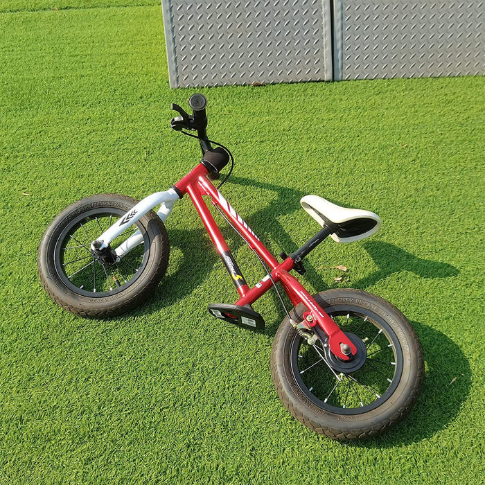 RoyalBaby Freestyle 12" Balance Bike with Handbrakes for Kids Ages 2 to 5, Red