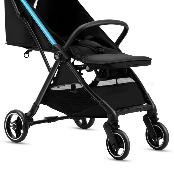 RoyalBaby 360 Classic Seat Compact Fold Portable Travel Stroller, Black/Blue