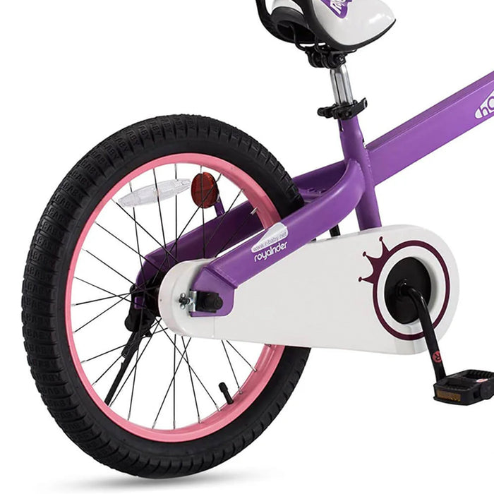 RoyalBaby Cubetube Honey 18 Inch Kids Bicycle w/Kickstand & Reflectors, Purple