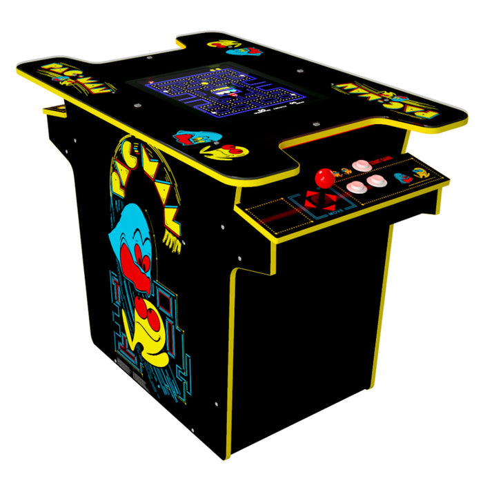 Arcade1UP PAC-MAN Head-to-Head Arcade Table, 12 Games in 1, Black Series Edition