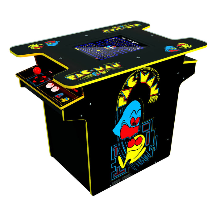 Arcade1UP PAC-MAN Head-to-Head Arcade Table, 12 Games in 1, Black Series Edition