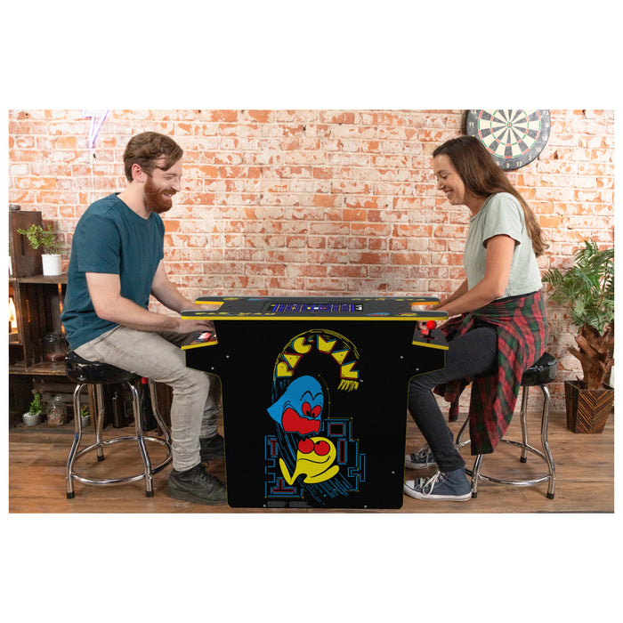 Arcade1UP PAC-MAN Head-to-Head Arcade Table, 12 Games in 1, Black Series Edition