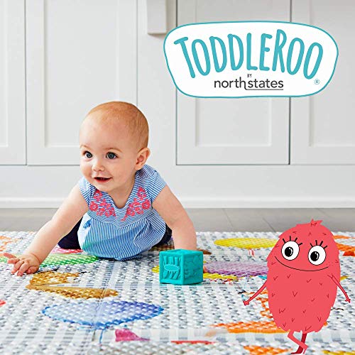 Toddleroo Foldable Mosaic Padded Play Mat 71" x 71"
