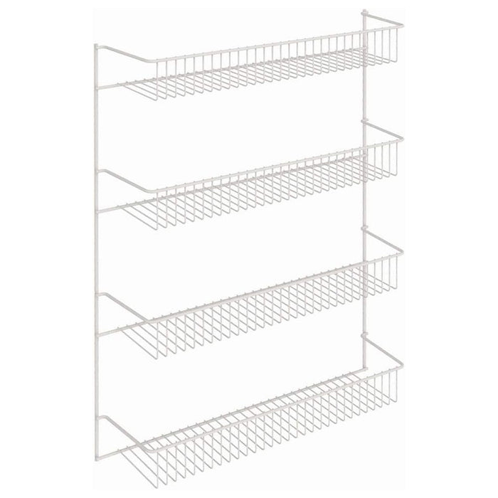 ClosetMaid 4 Tier Door or Wall Mount Rack Organizer for Home and Kitchen, White