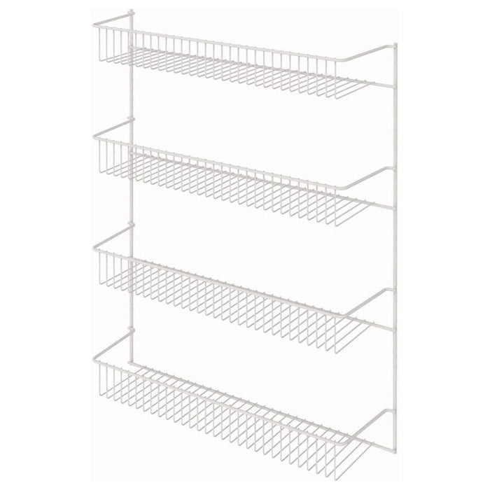 ClosetMaid 4 Tier Door or Wall Mount Rack Organizer for Home and Kitchen, White