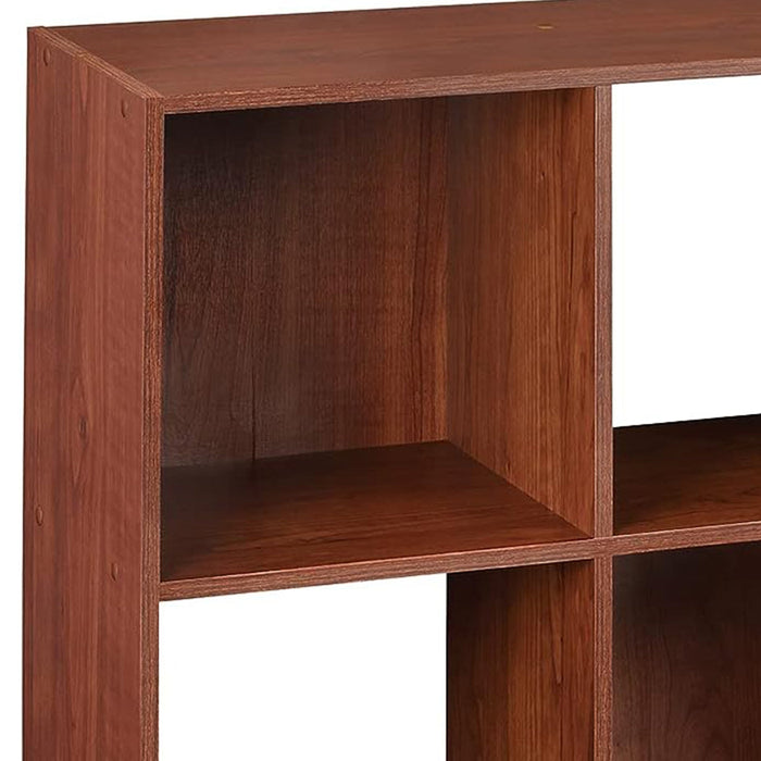 ClosetMaid 9 Cube Cubby Wood Open Bookcase Display Shelf Organizer, Dark Cherry