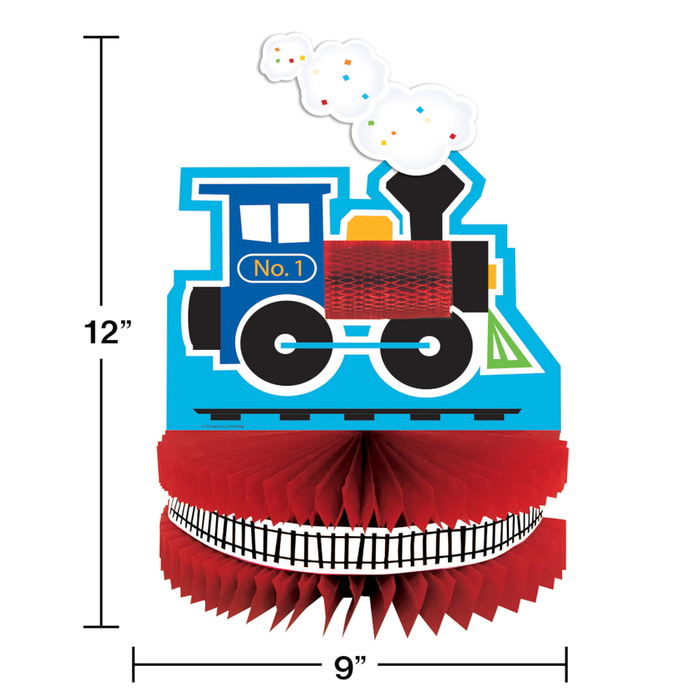 Party Decorations All Aboard Train Birthday Party Kit for 8 - 48 Total Pieces