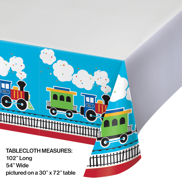 Party Decorations All Aboard Train Birthday Party Kit for 8 - 48 Total Pieces