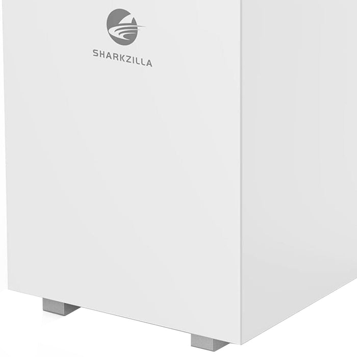 SHARKZILLA 1.3 Gallon Plastic Evaporative No Mist Humidifier with Timer, White