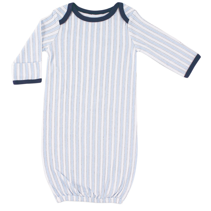 Luvable Friends Infant Boy Cotton Gowns, Train, Preemie-Newborn