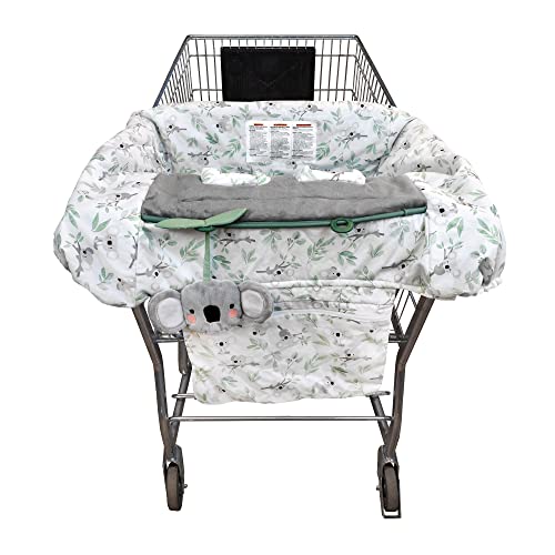 Boppy Preferred Shopping Cart & High Chair Cover,Gray Green Koala