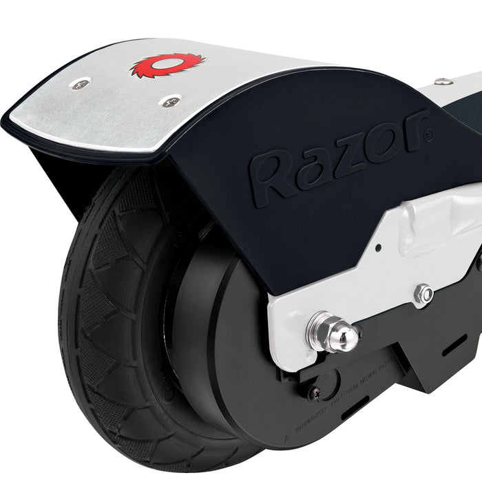 Razor E200S Seated Electric 12 MPH Scooter w/ Twist Grip Throttle & Brake, White