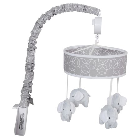 Trend Lab Circles Gray Musical Crib Baby Mobile