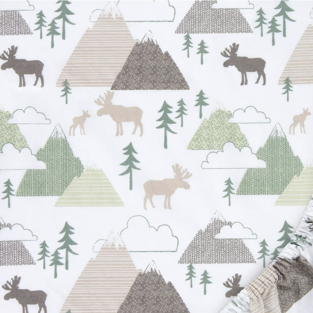 Trend Lab Mountain Baby Percale Changing Pad Cover
