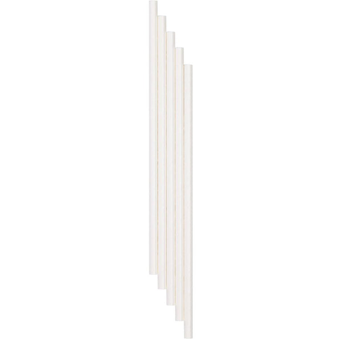 Party Decorations White 50Ct 7.75" Paper Straws (50/Pkg)