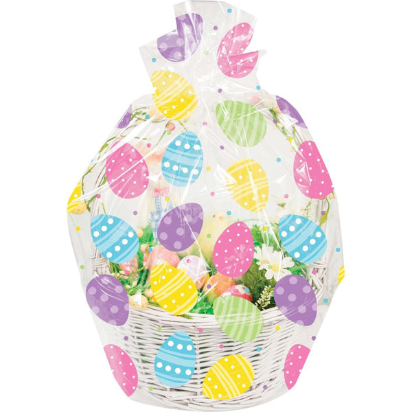 Party Decorations Easter Eggs Cello Basket Bag (1/Pkg)