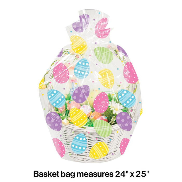 Party Decorations Easter Eggs Cello Basket Bag (1/Pkg)