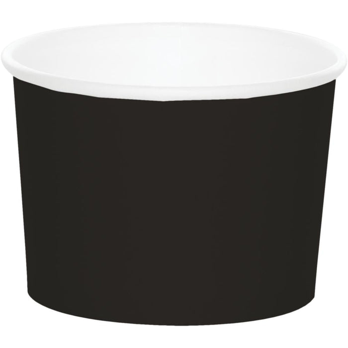 Party Decorations Black Velvet 8 oz Paper Treat Cups (8/Pkg)