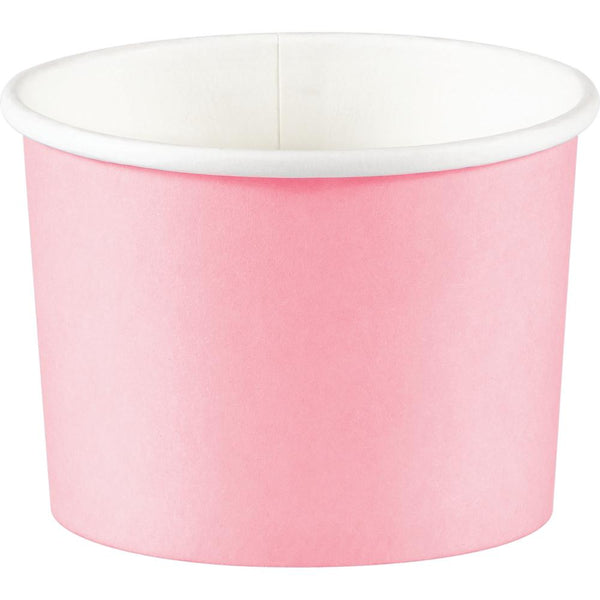 Party Decorations Classic Pink 8 oz Paper Treat Cups (8/Pkg)